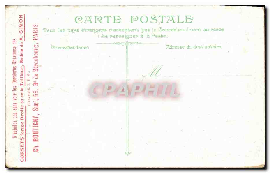 CPA Trouville Depart de pateau de Havre Bateau — Rückseite