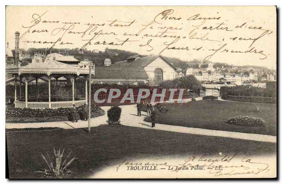 CPA Trouville Le Jardin Public 