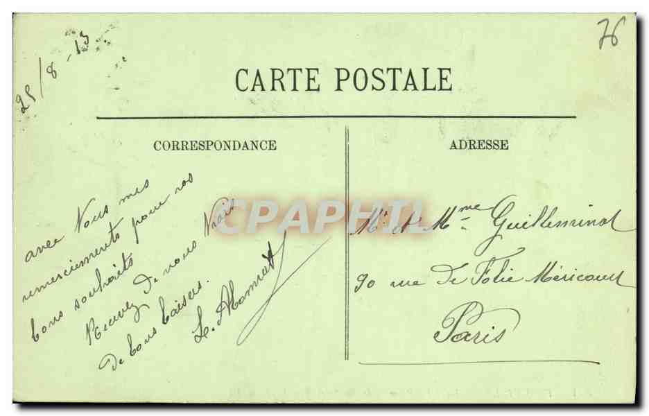 CPA Trouville La Jetee Promenade Bateau — Rückseite