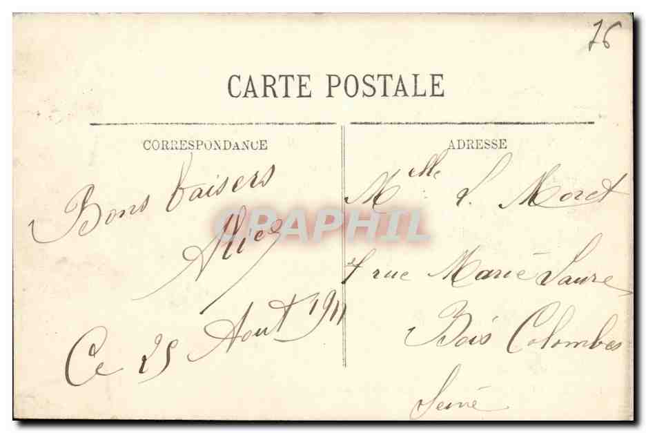 CPA Trouville La Bateau du Havre en pleine Mer Bateau — Rückseite
