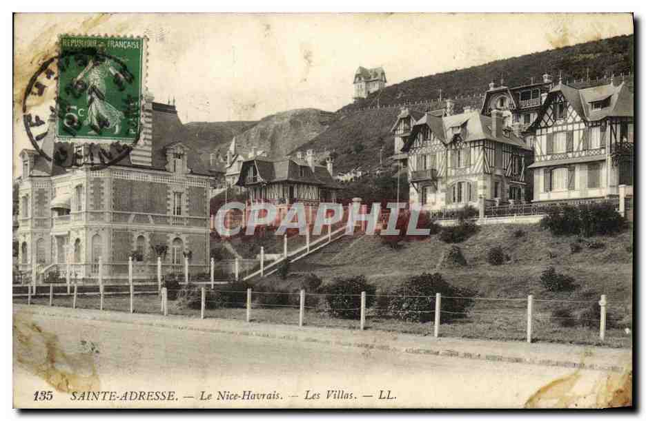 CPA Sainte Adresse Le Nice Havrais Les Villas 