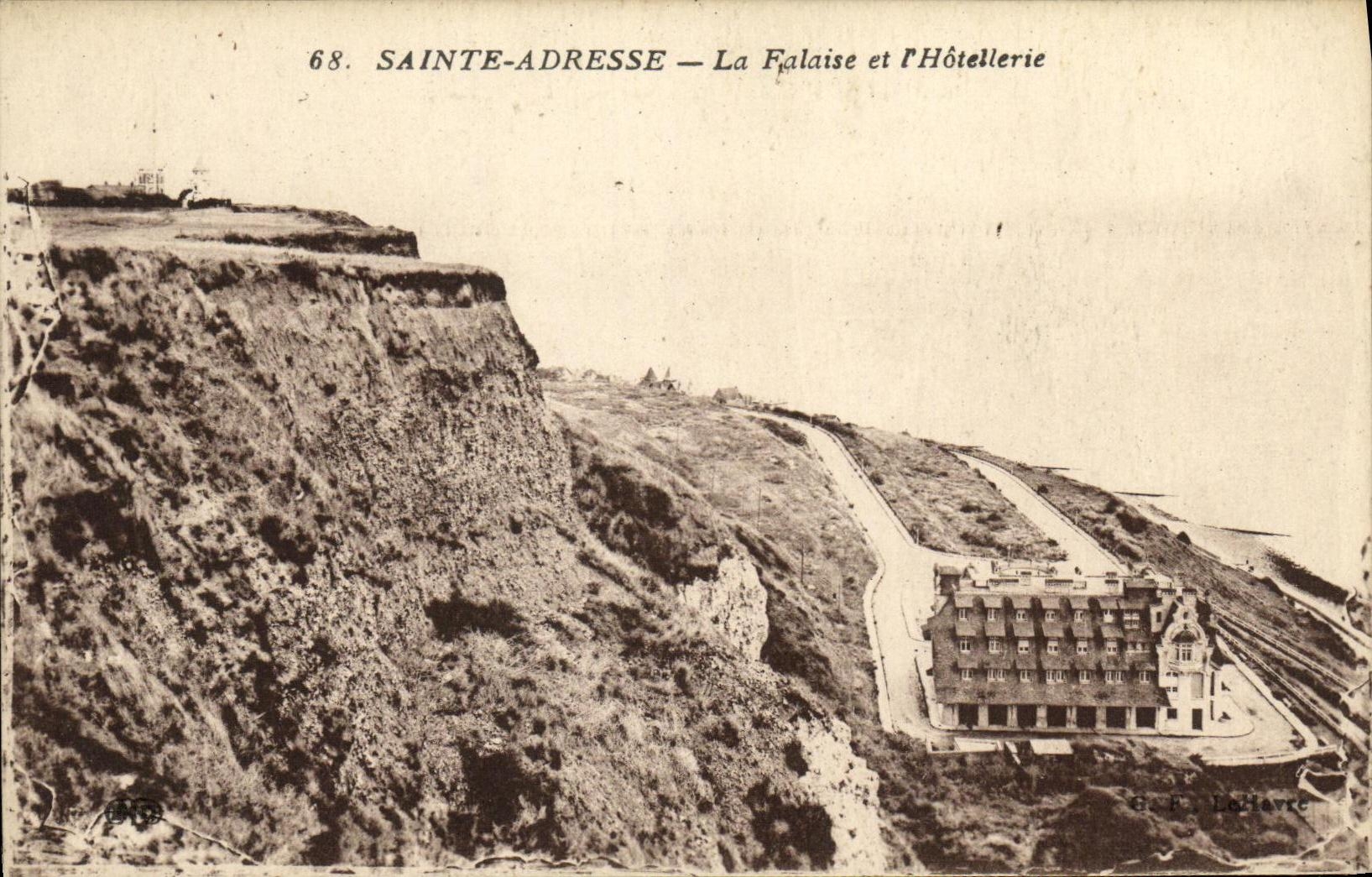 CPA Sainte Adresse La Falaise et l Hotellerie 