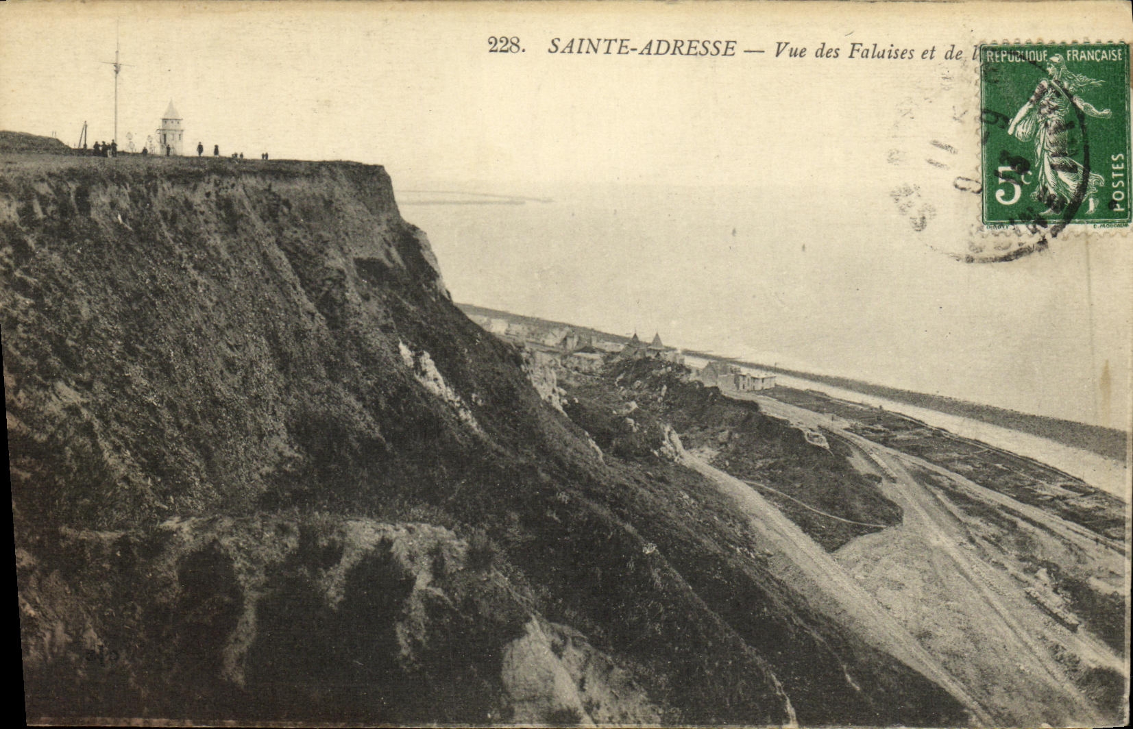 CPA Sainte Adresse Vue des Falaises 