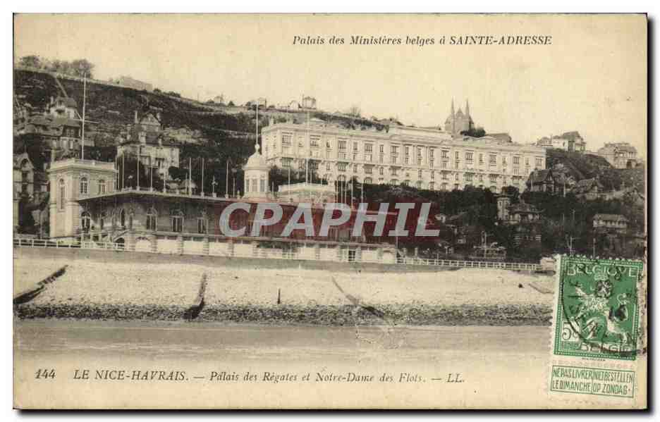 CPA Sainte Adresse Palais des regates et Notre Dame des flots