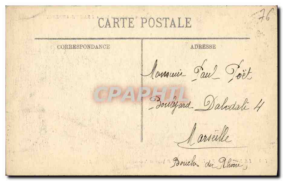 CPA Sainte Adresse Palais des regates et Notre Dame des flots — Rückseite