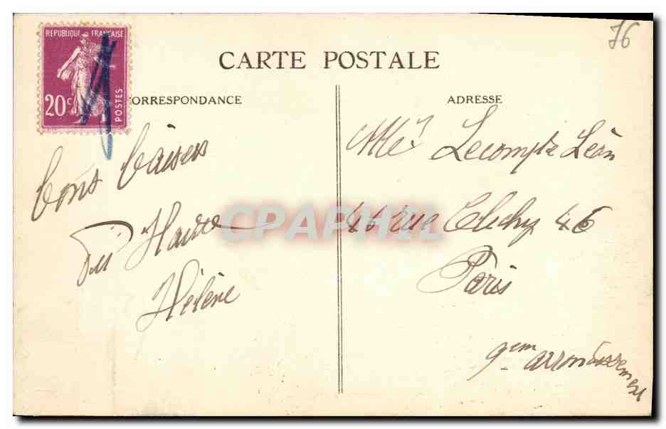 CPA Sainte Adresse Vue Generale du Nice Havrais  — Rückseite