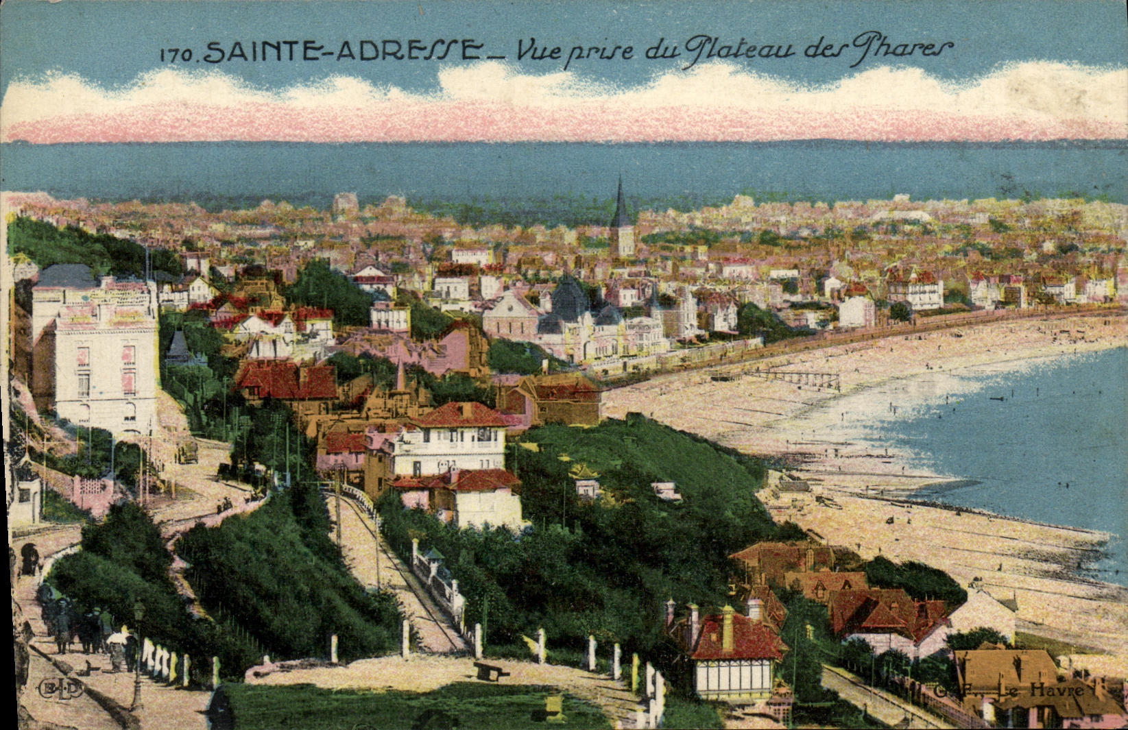 CPA Sainte Adresse Vue Prise du Plateau des Phares 