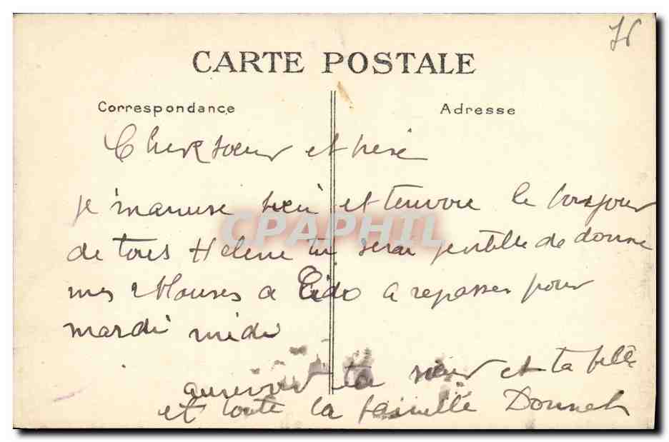 CPA Sainte Adresse Vue Prise du Plateau des Phares  — Rückseite
