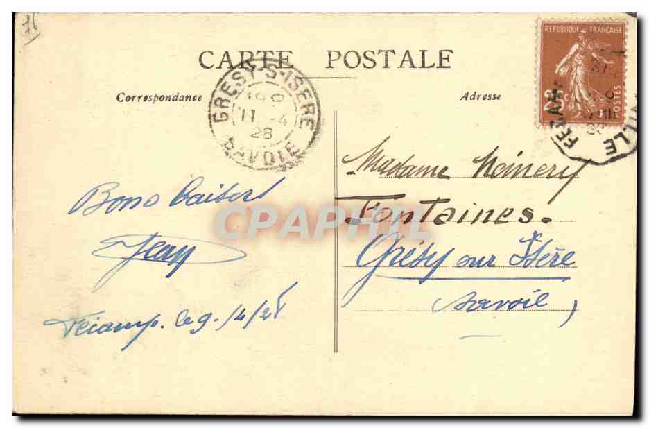 CPA La Benedictine Fecamp La Cour d Honneur  — Rückseite