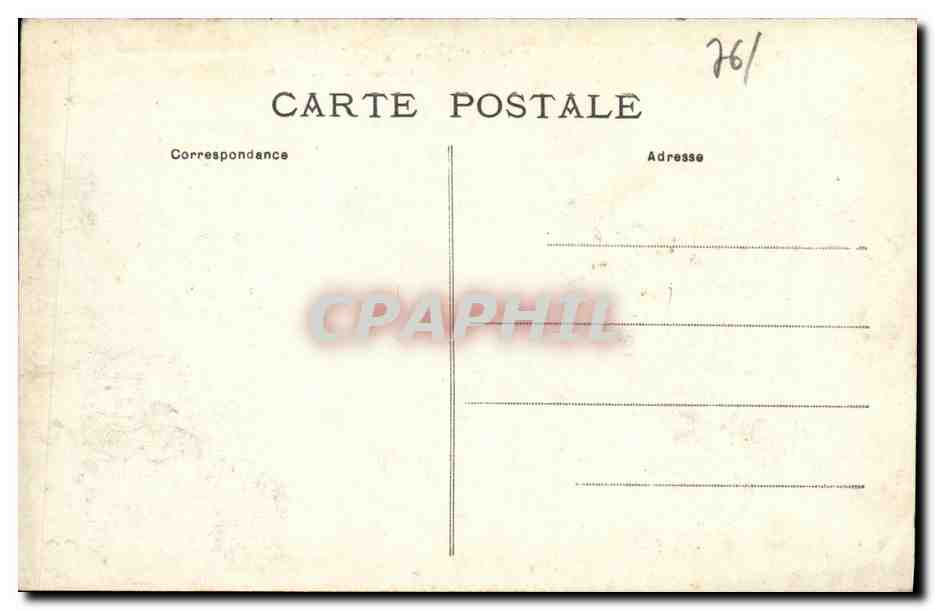 CPA Fecamp Cour d honneur de la Benedictine  — Rückseite