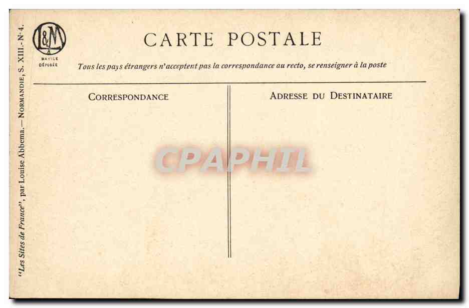 CPA Fecamp Eglise Sainte Etienne  — Rückseite