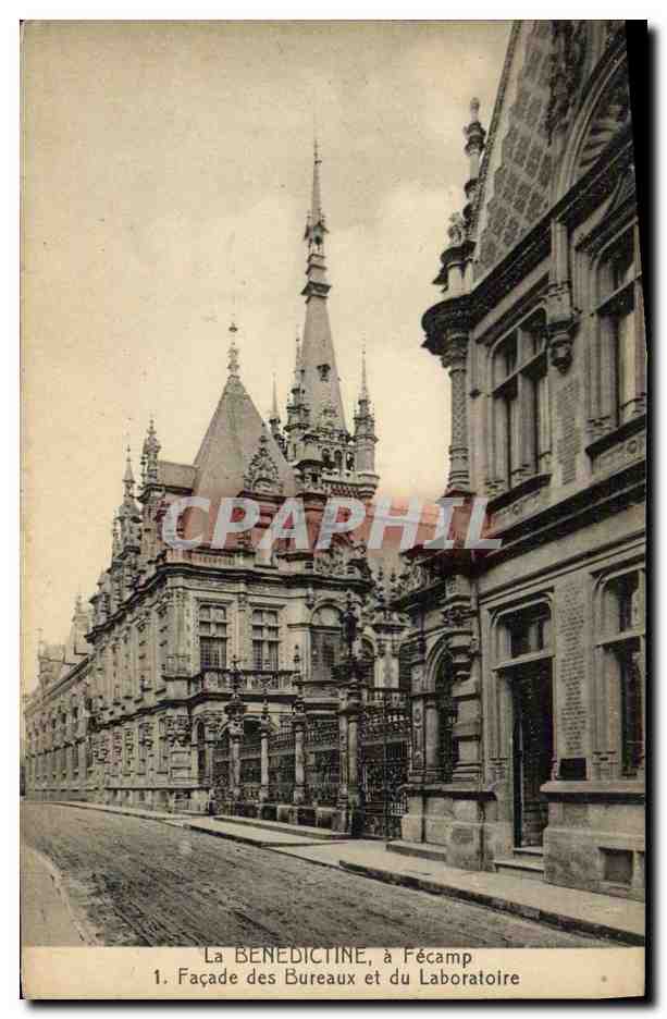 CPA La Benedictine a Fecamp Facade des bureaux et du laboratoire