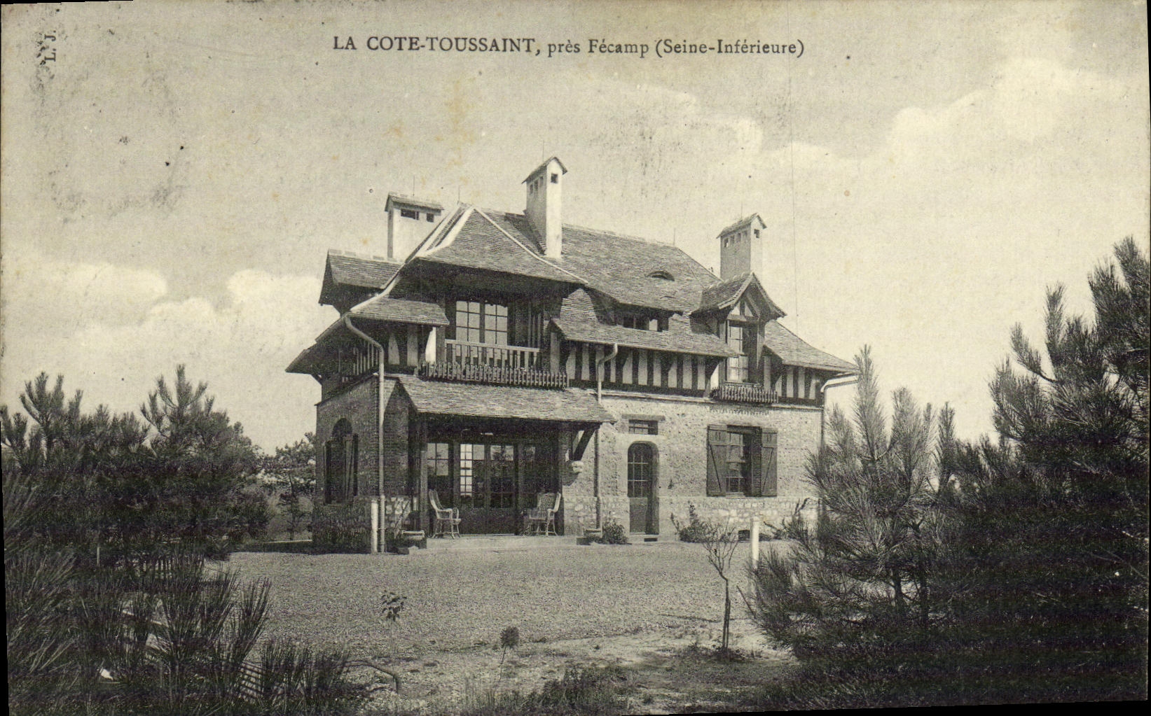 CPA La Cote Toussaint pres Fecamp