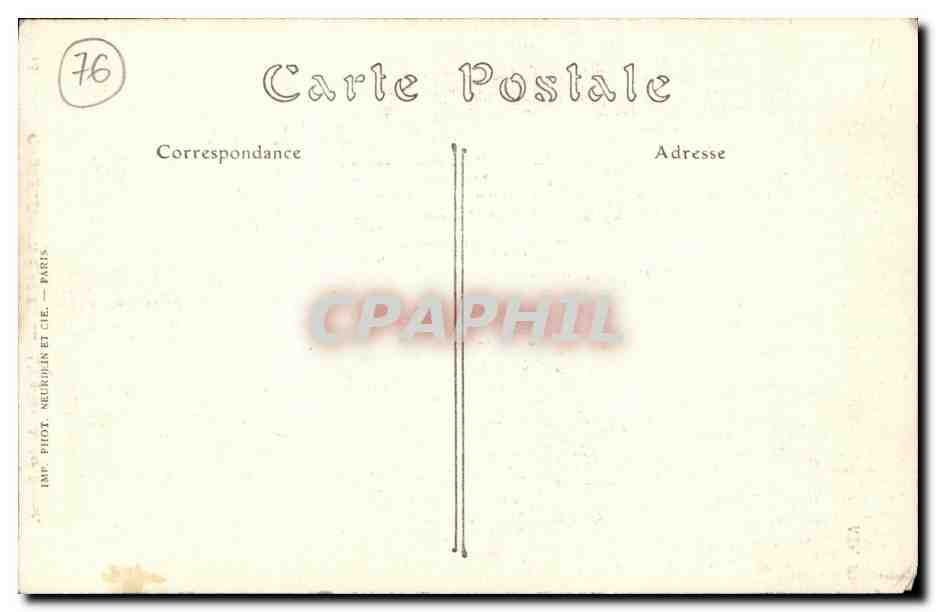 CPA Caudebec en Caux L Eglise Notre Dame  — Rückseite
