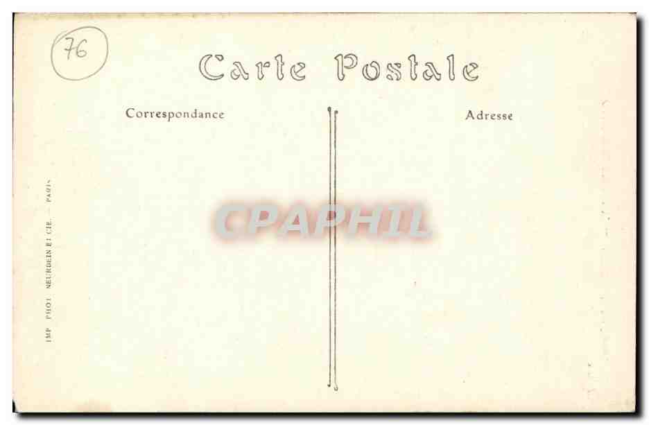CPA Caudebec en Caux L Eglise Notre Dame  — Rückseite