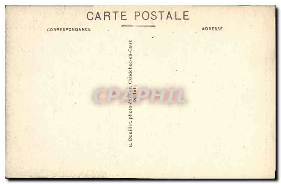 CPA Caudebec en Caux La Cathedrale  — Rückseite