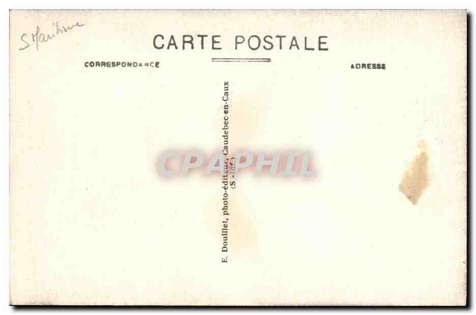 CPA Environs de Caudebec en Caux Saint Gertrude Le Portail de l Eglise  — Rückseite