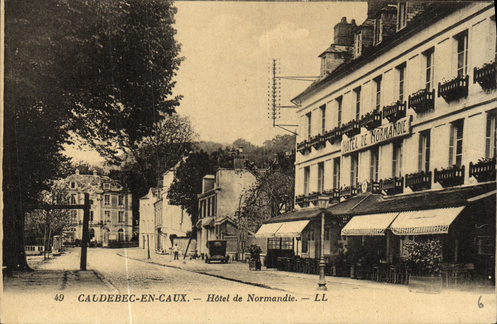 CPA Caudebec en Caux Hotel de Normandie 