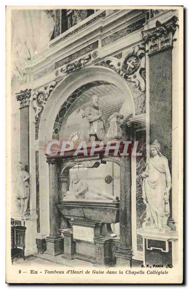 CPA Eu Tombeau d Henri de Guise dans la Chapelle Collegiale 