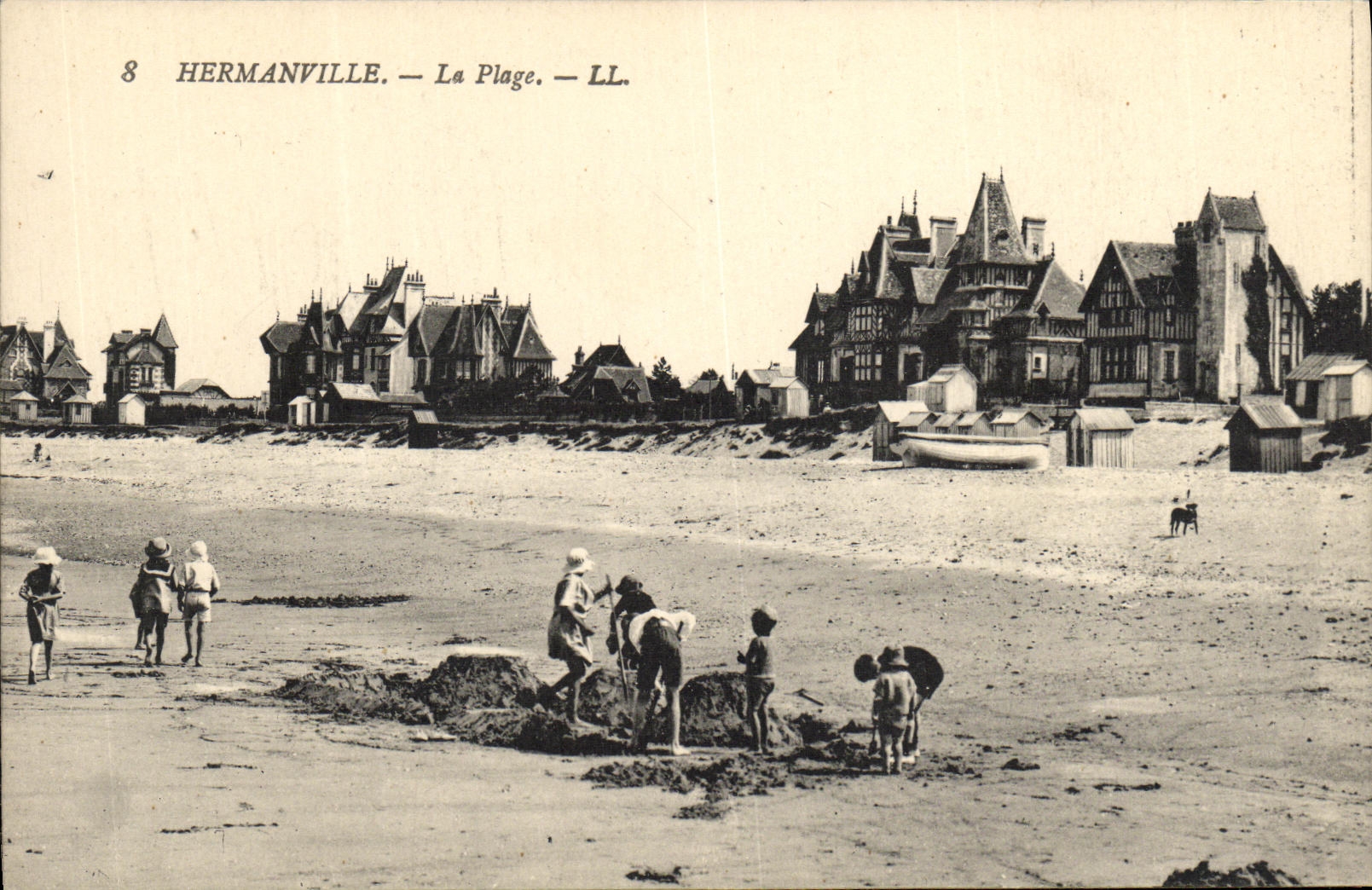 CPA Hermanville La Plage Enfants