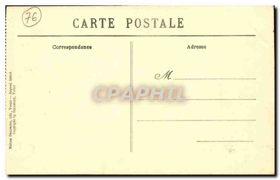 CPA Allouville Bellefosse La gros chene Arbre — Rückseite