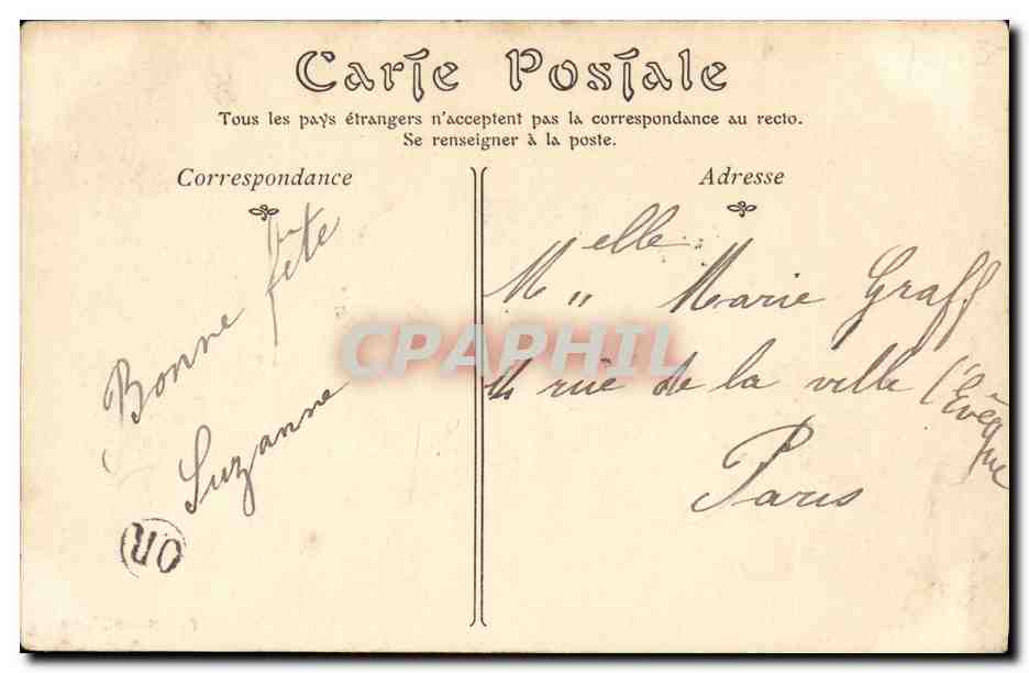CPA Gruchet le Valasse L eglise Cote Nord — Rückseite
