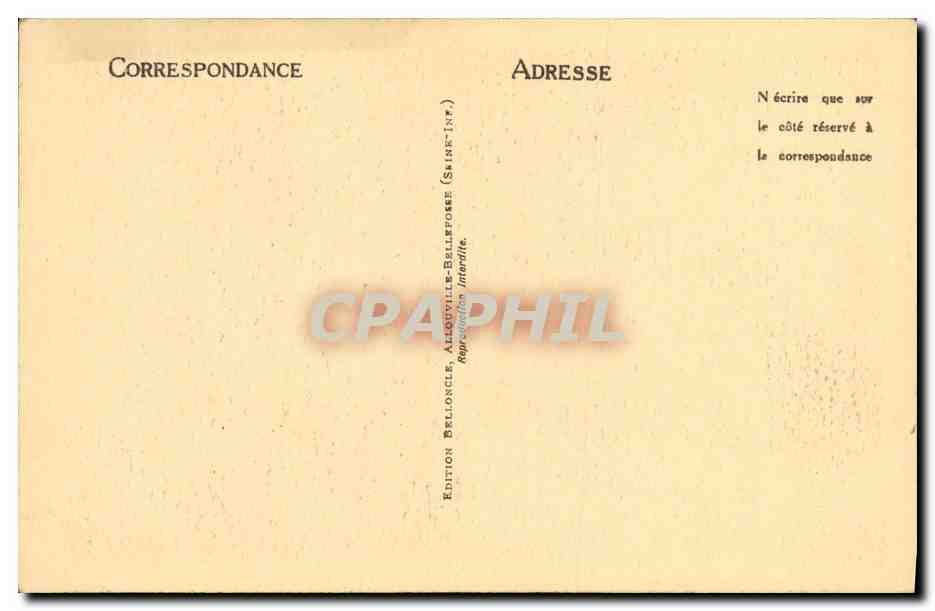 CPA Allouville Bellefosse Le Gros Chene Arbre — Rückseite