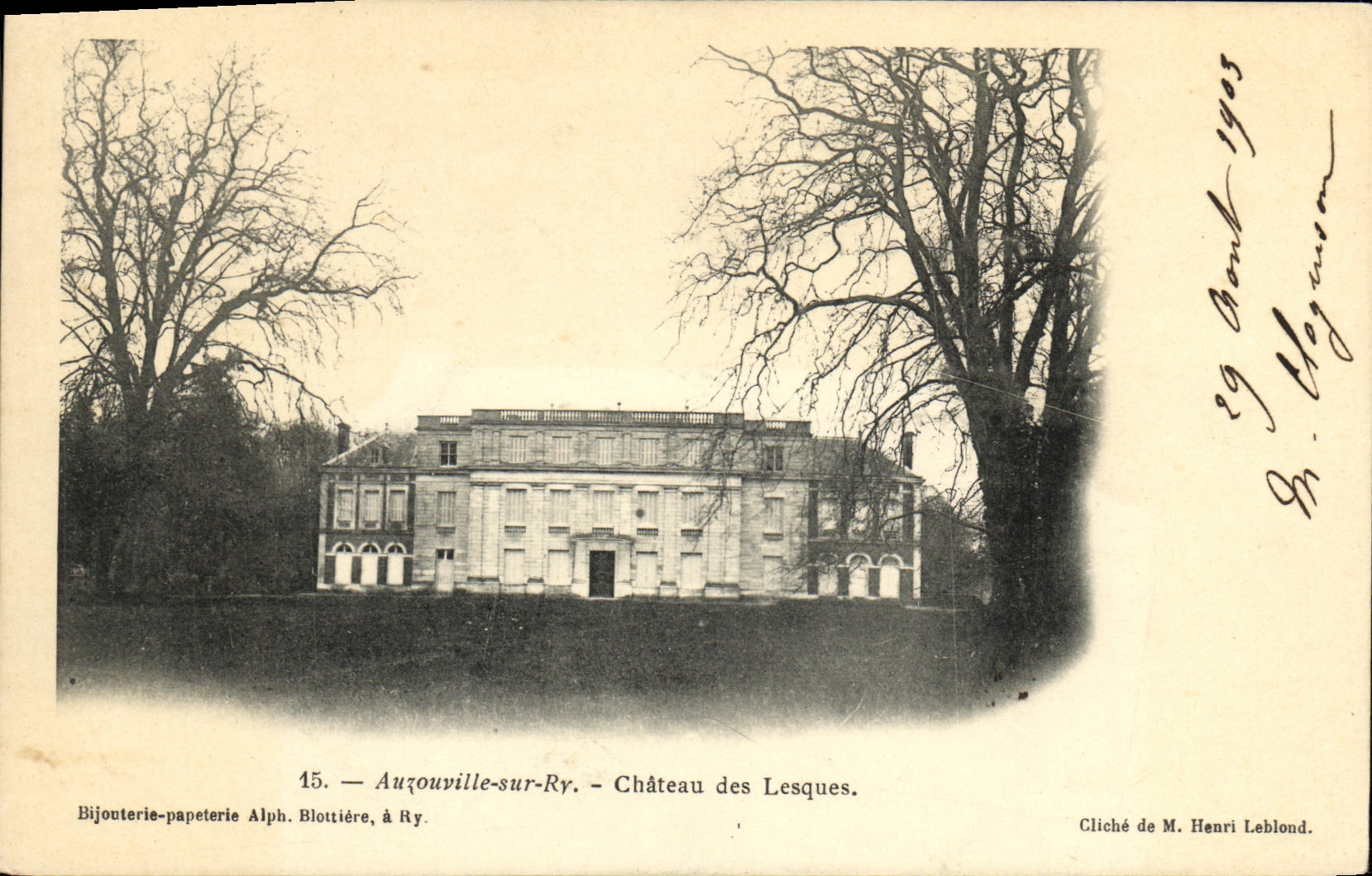 CPA Allouville Sur Ry Chateau des Lesques