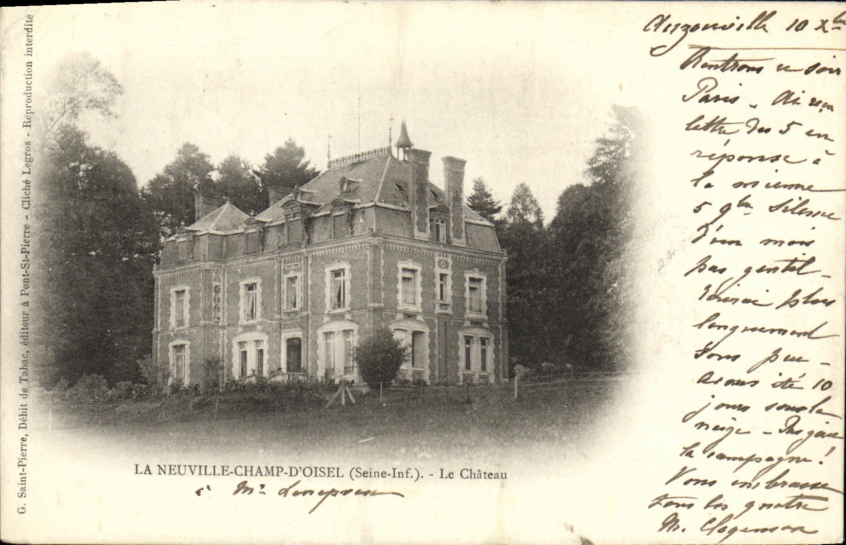 CPA La Neuville Champ D Oisel Le Chateau