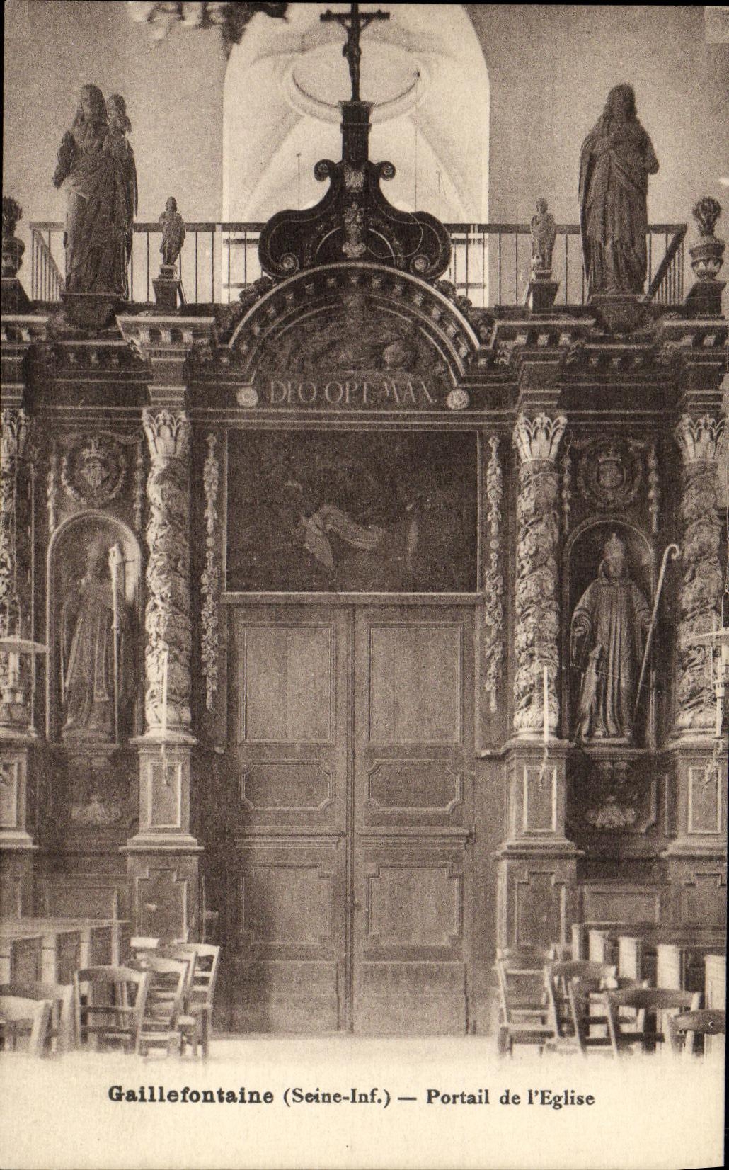 CPA Gallefontaine Portail de L Eglise