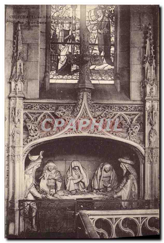 CPA Neuchatel en Bray Eglise Notre Dame le sepulcre