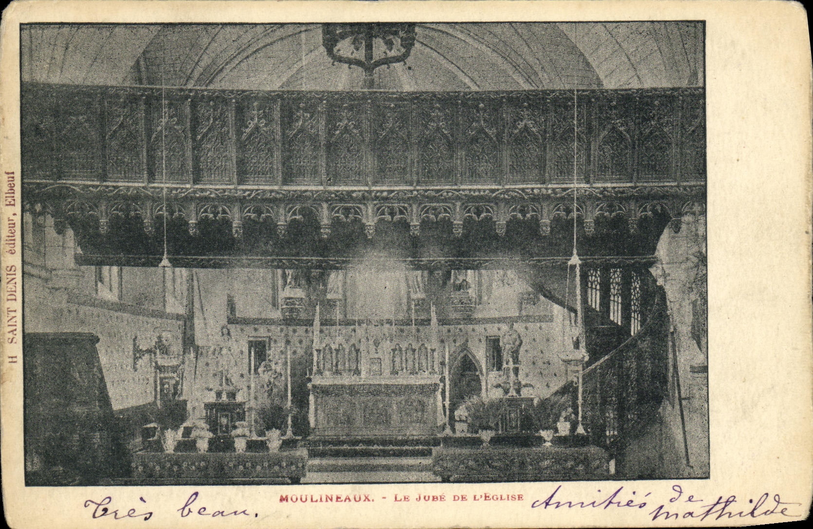 CPA Moulineaux Le jure de l eglise 