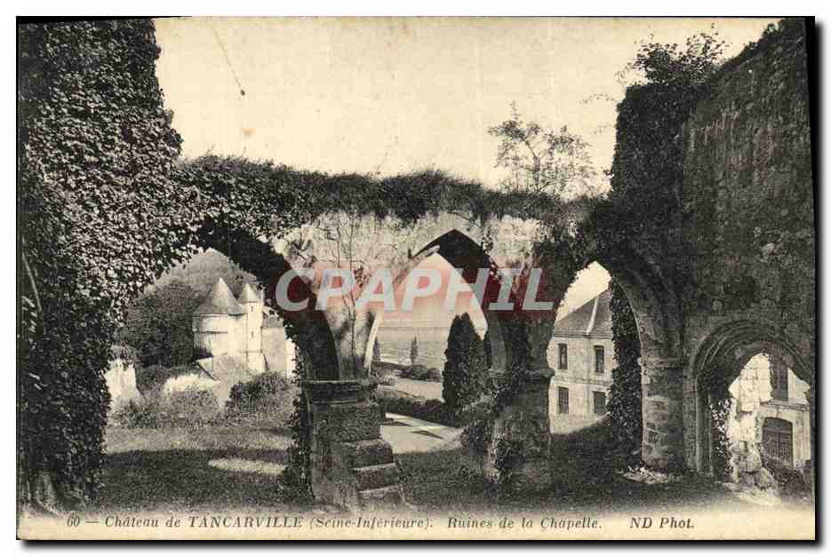 CPA Chateau de Tancarville Ruines de la Chapelle