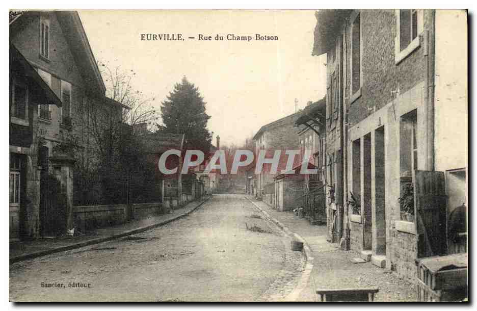 CPA Eurville Rue du Champ Boison