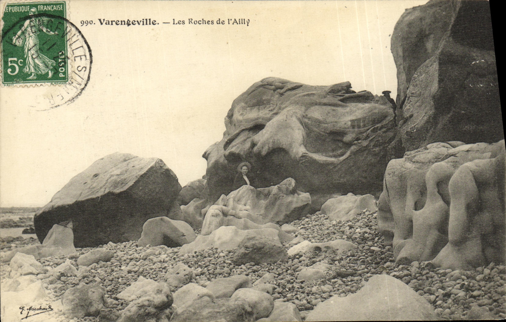 CPA Varengeville Les Rochers de L Ailly