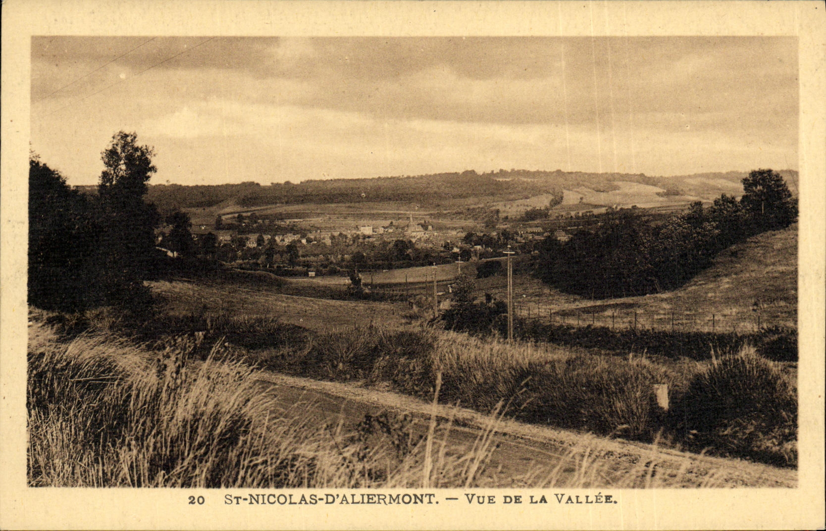 CPA St Nicolas D Aliermont Vue De La Vallee