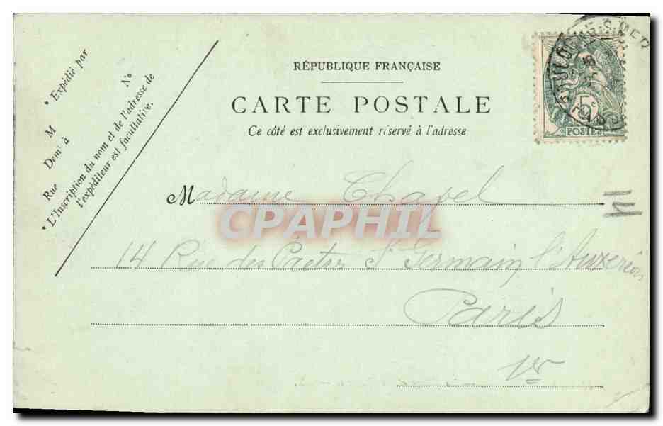 CPA Le Portel La Plage et les Falaises — Rückseite