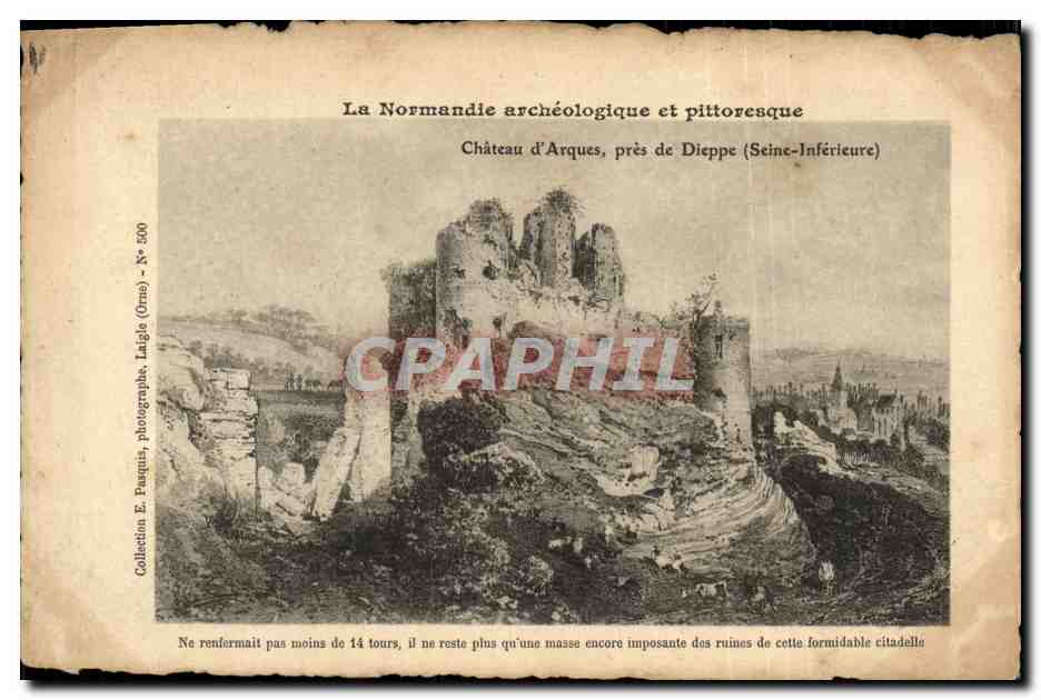 CPA Chateau d Arques pres de Dieppe