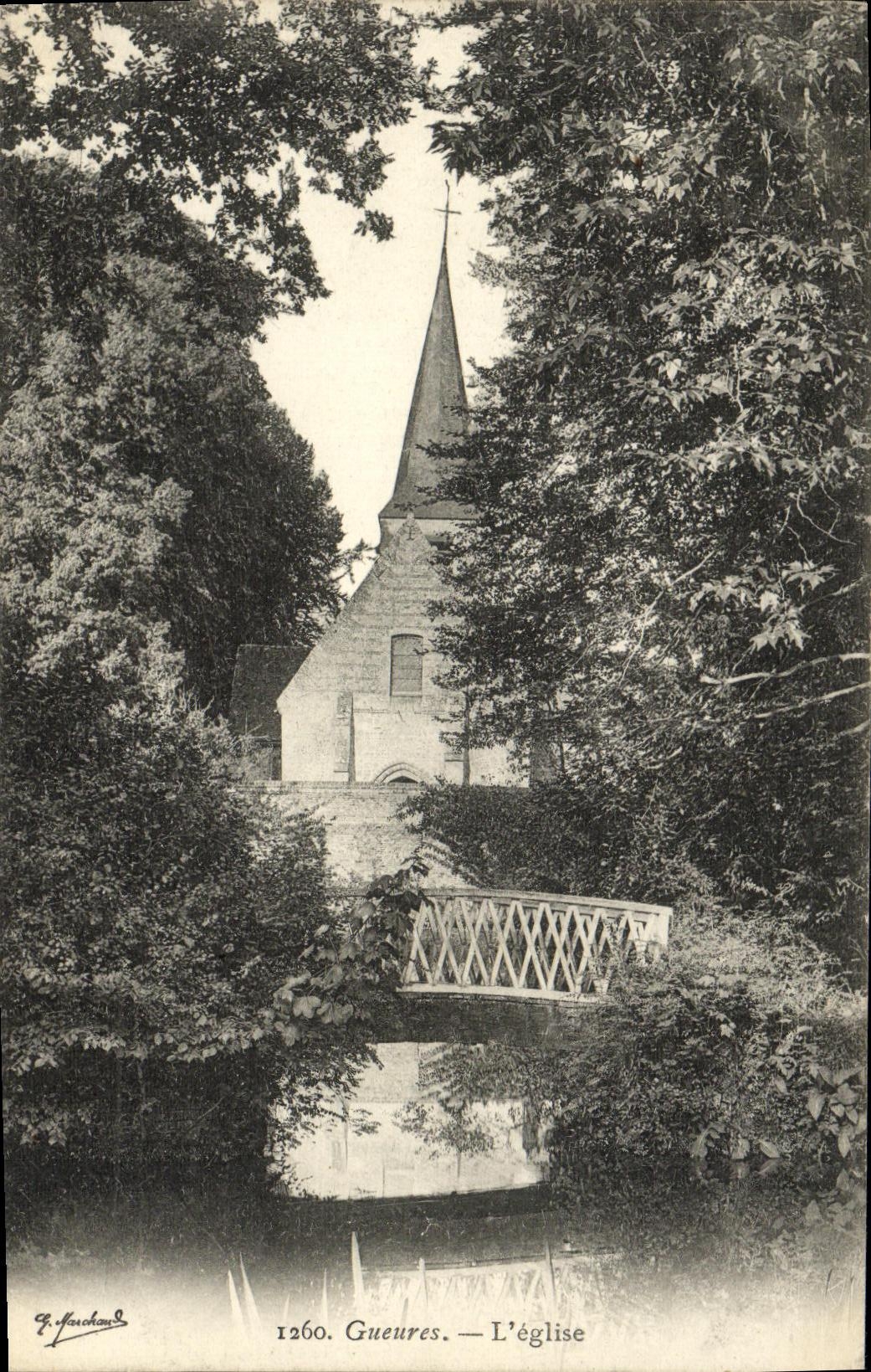 CPA Gueures L Eglise