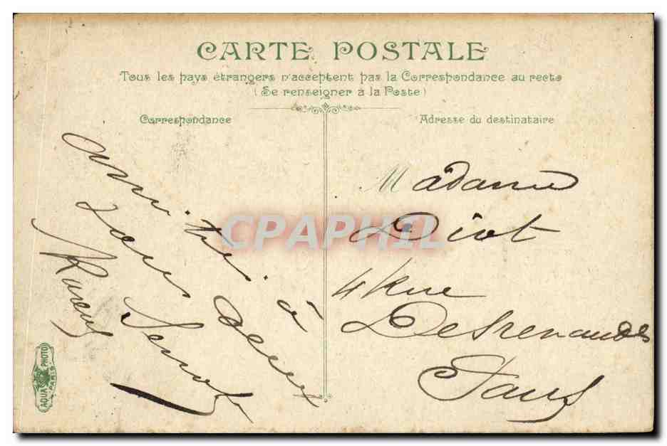 CPA Le Treport La Jetee Par un Gros Temps — Rückseite
