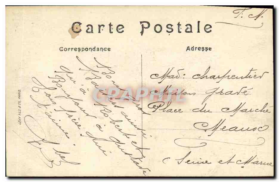 CPA Le Treport Vue Prise des Docks Bateaux — Rückseite