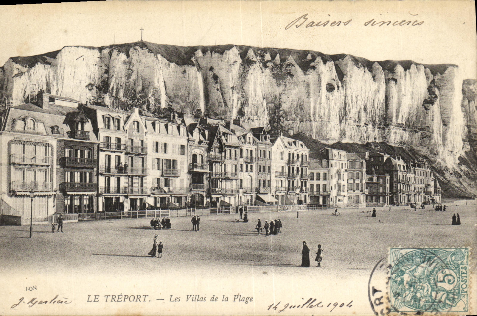 CPA Le Treport Les Villas de la Plage