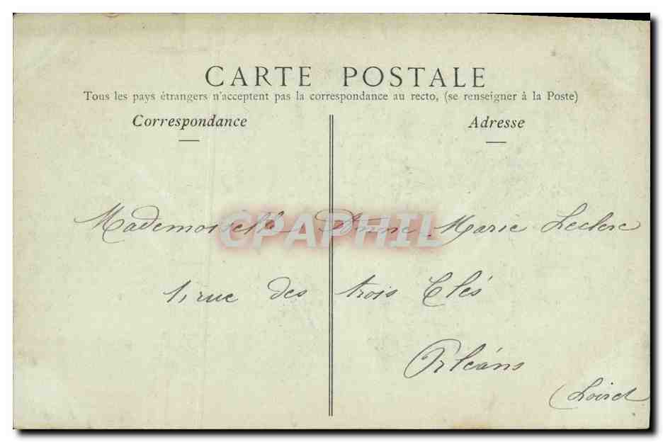 CPA Le Treport Les Villas de la Plage — Rückseite