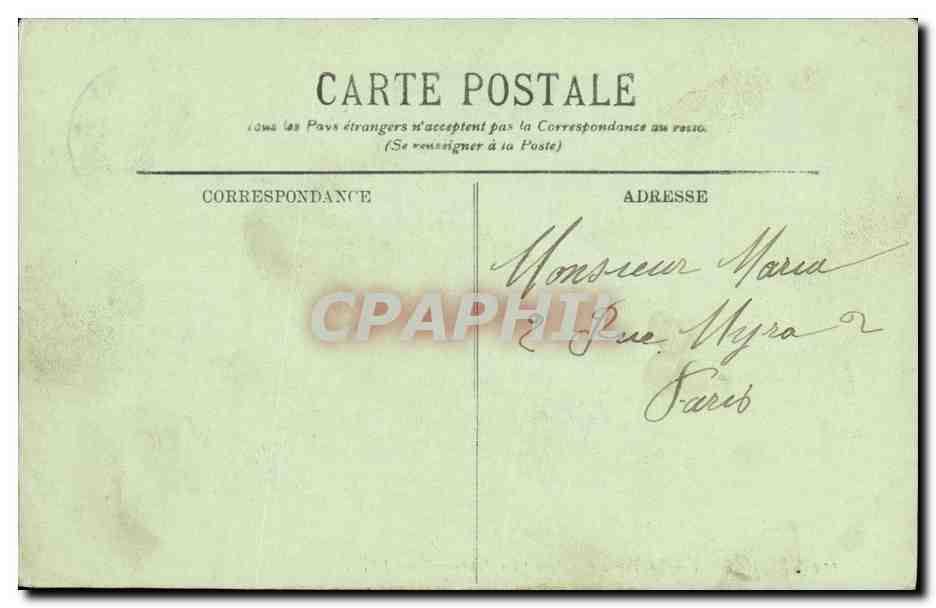 CPA Le Havre Le Transatlantique La Touraine Bateau — Rückseite