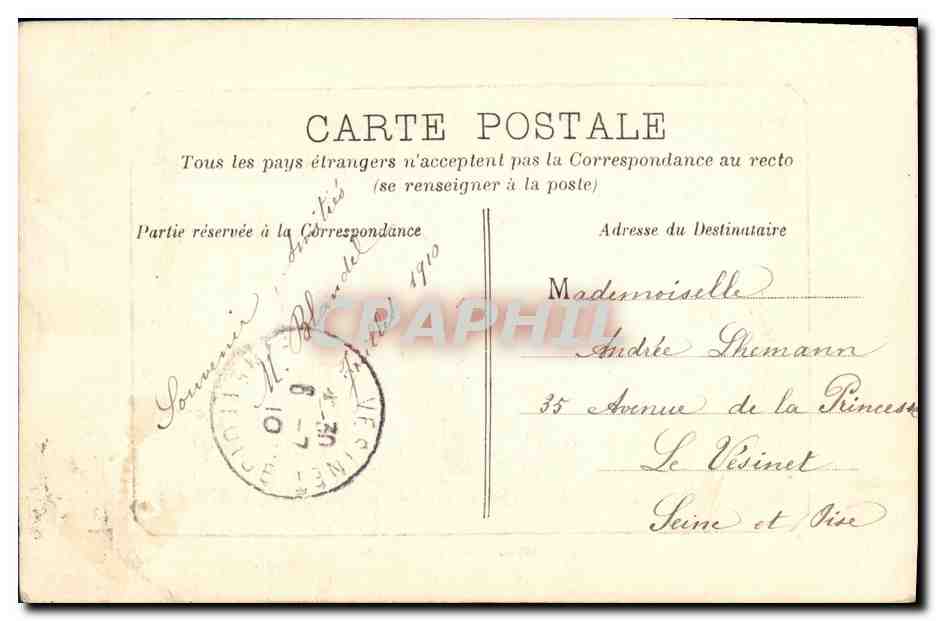 CPA Le Havre Entree du Port Bateau Voilier  — Rückseite