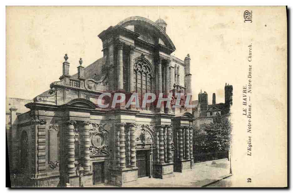 CPA Le Havre L eglise Notre Dame 