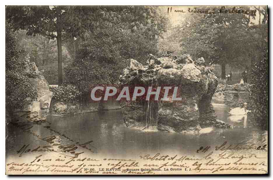 CPA Le Havre Square Saint Roch La Grotte