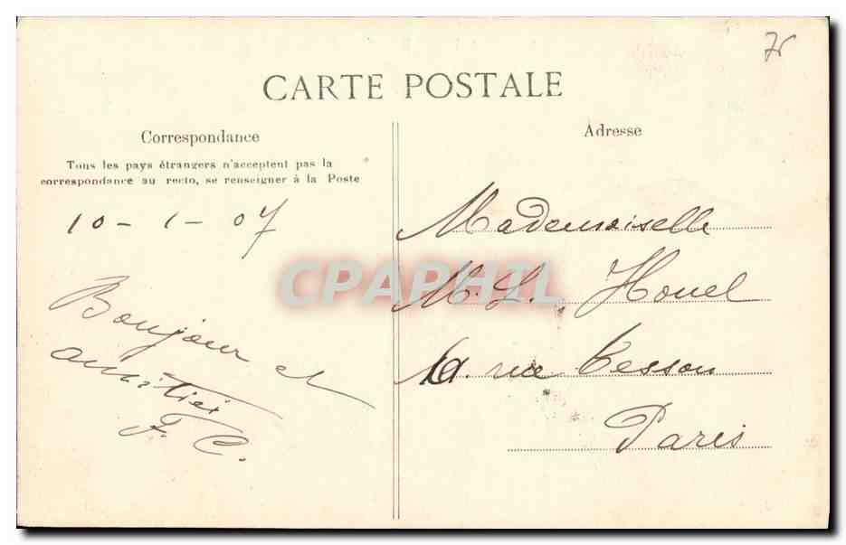 CPA Le Havre La Provence En Cale Seche Bateau — Rückseite