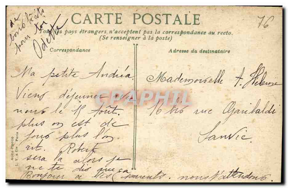 CPA Le Havre Notre Dame des Flots Vue de la Mer — Rückseite