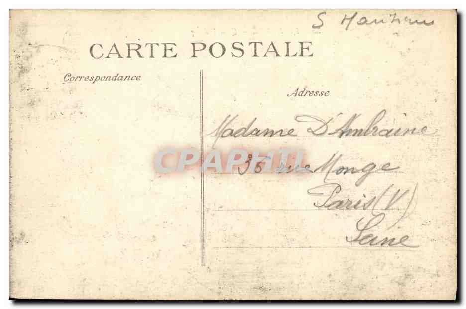 CPA Le Havre Quai Videcoq Bateaux — Rückseite